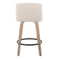 Mid-Century Modern Fixed Height Counter Stool