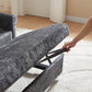 58.27 Inch Modern Chenille Fabric Sofa Bed