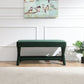Comfort Double Bench Upholstered in Velvet Fabric