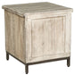 Laddford - Accent Cabinet - Shelf - Whitewash