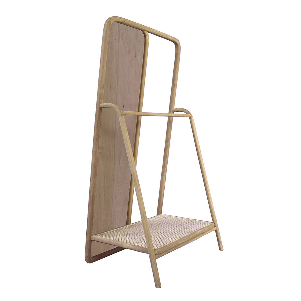 38" x 23" x 71.5" Clothes Hanger With Mirror - Large