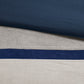 7 Piece Faux Suede Comforter Set Blue Queen