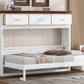 Twin Size Murphy Bed with 3 Drawers