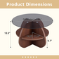 Creative Cross-Structure Round Coffee Table