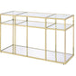 Uchenna - Sofa Table - Clear Glass & Gold
