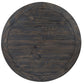 Boswell - Round Cocktail Table (With Casters) - Peppercorn