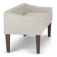Parris Upholstered Bench - Platinum