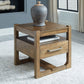 Cabalynn - Square End Table - Light Brown