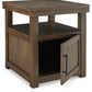 Boardernest - Rectangular End Table - Brown