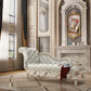 Sandoval - Bench - Beige Synthetic Leather & Champagne