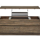 Baisden - Lift Top Storage Cocktail Table With Casters - Tobacco