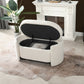 Fuji 43" Upholstered Oval Storage Bench