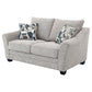 Tomkins Boucle Upholstered Loveseat Light Grey - view 7
