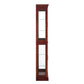 Lighted Curio Cabinet with Adjustable Shelves and Mirrored Back