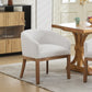 Mid Century Modern Upholstered Barrel Dining Chairs