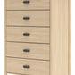 Cabinella - Five Drawer Chest - Tan
