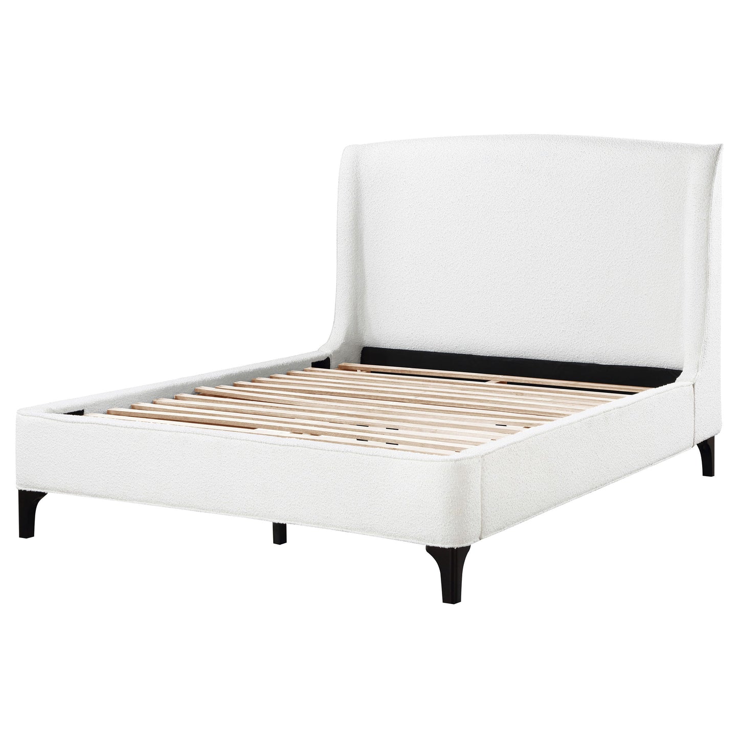 Theodore Snow Upholstered Eastern King Wingback Bed