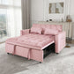 3 In 1 Pull Out Couch Convertible Sofa Bed With Reclining Backrest - view 24