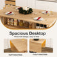 Multi-Functional Folding Table with Storage Shelves and Wheels
