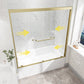 55"-60" W x 60" H Brushed Shower Door