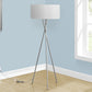 62" High Floor Lamp in Nickel Metal