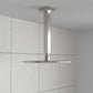 8" Ceiling Mounted Shower Arm with Flange in Brushed Nickel