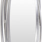 Basay Round Silver Gray Mirror