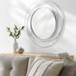Basay Round Silver Gray Mirror