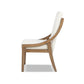 Lennox High-Back Upholstered Reclaimed Pine Wood Dining Chair Set