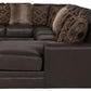 Denali - Italian Leather Match Sectional