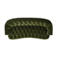 La Rosa Victorian Chesterfield Tufted Sofa - Olive