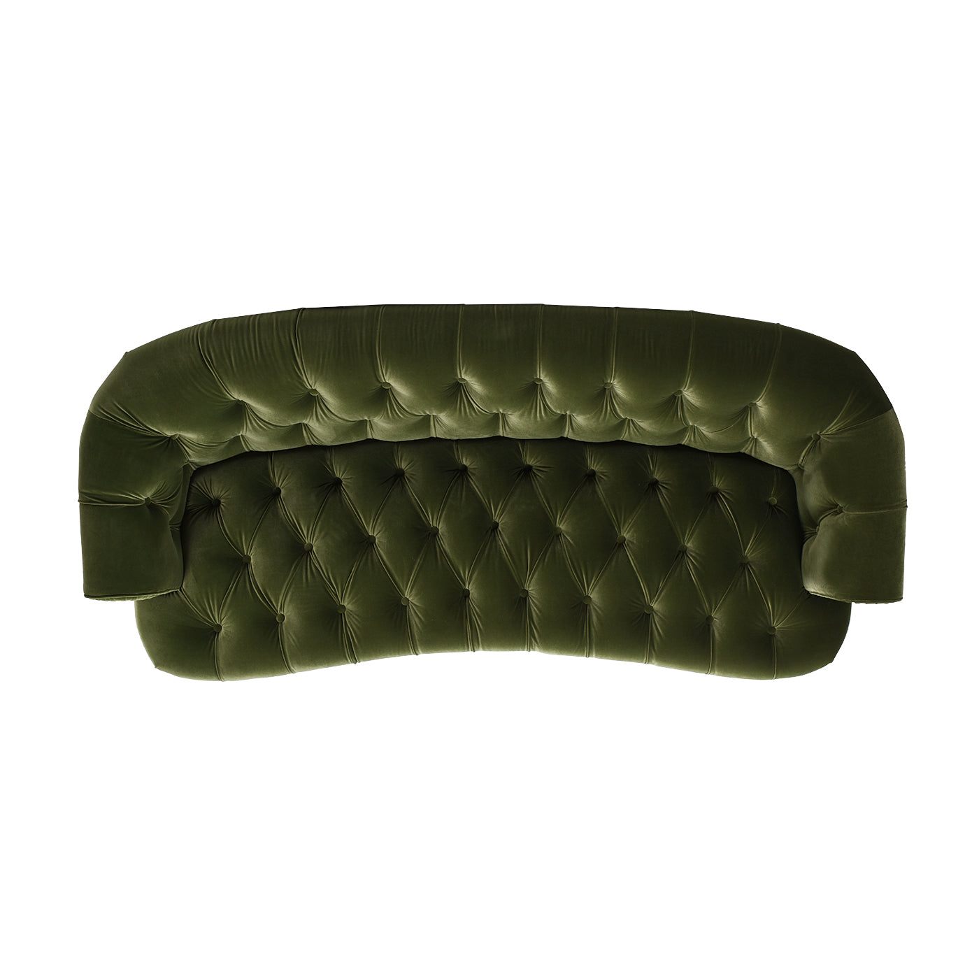 La Rosa Victorian Chesterfield Tufted Sofa - Olive