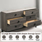 Avantika - Dresser - Faux Marble Top & Rustic Gray Oak