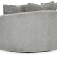 Casselbury - Oversized Swivel Accent Chair - Cement