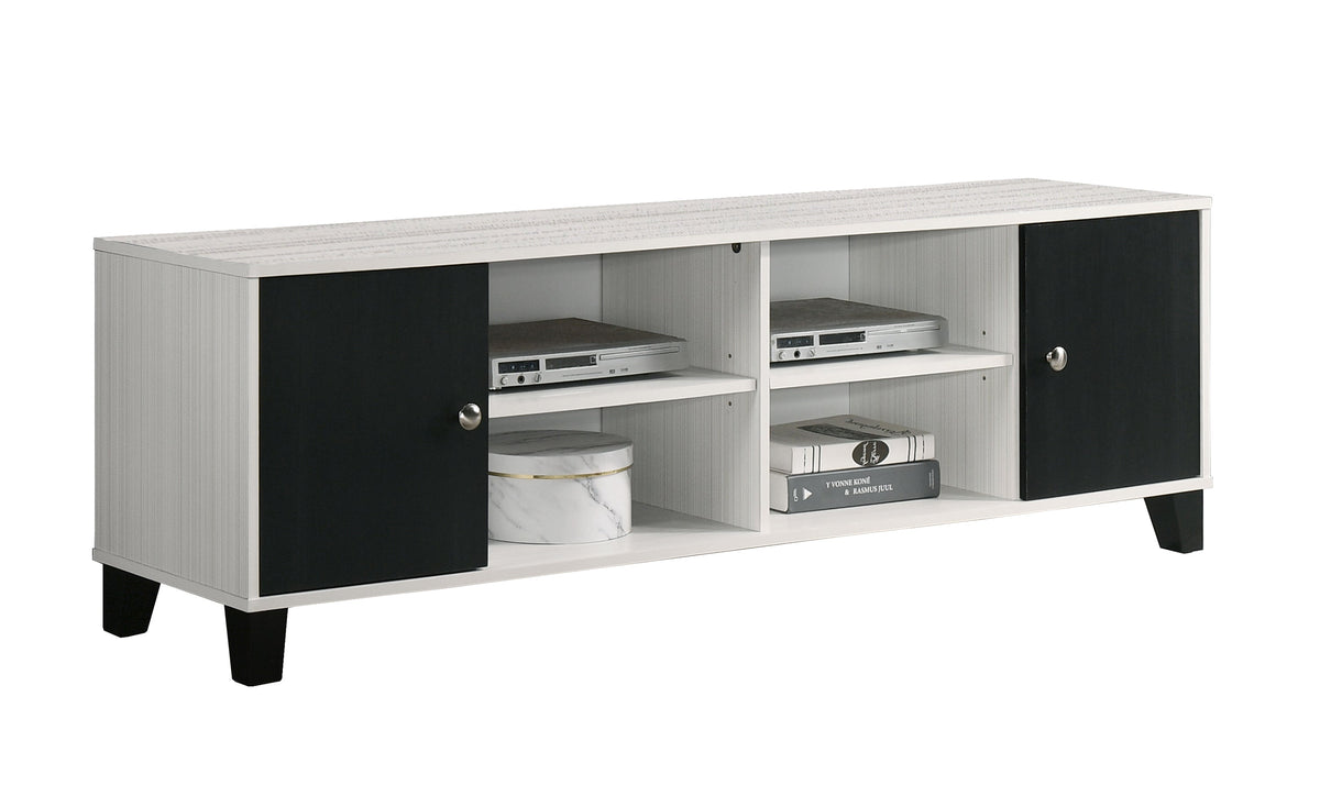 Crisp White TV Stand