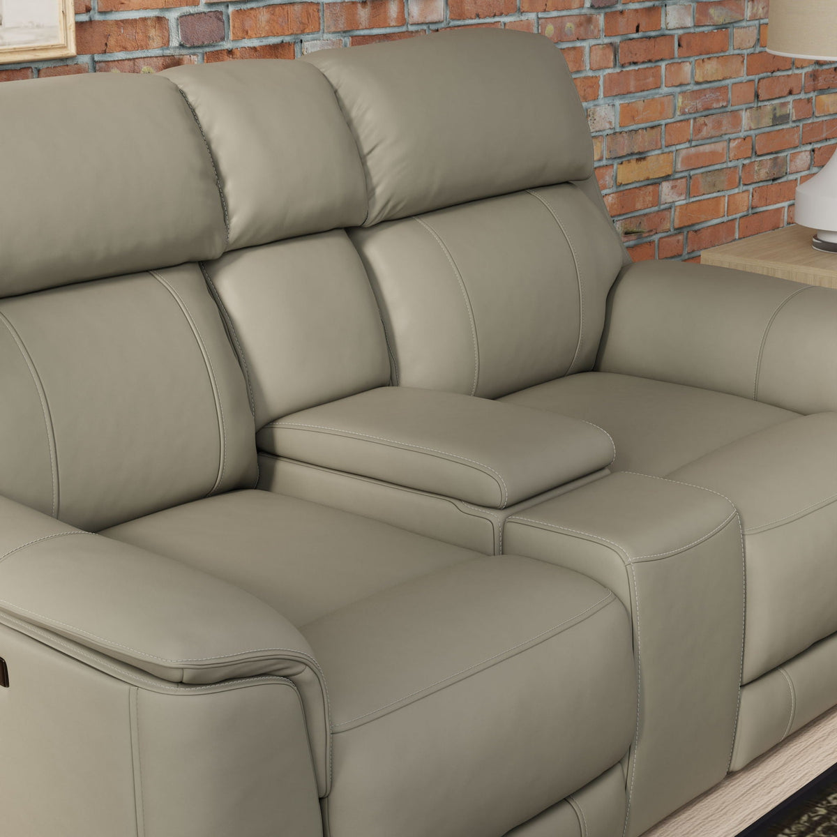 Oslo - Dual Power Reclining Loveseat With Console - view 12