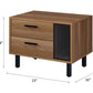 Trolgar - Accent Table - Brown Oak & Black