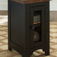 Valebeck - Chair Side End Table - Black / Brown