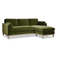 Knox 89" Modern Farmhouse Reversible Chaise Sectional Sofa