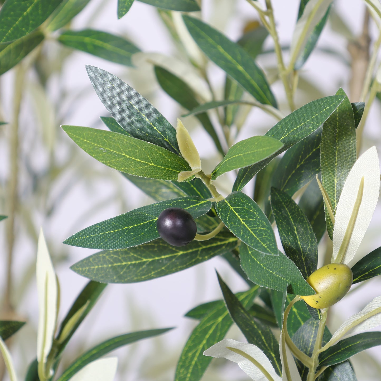 8FT Artificial Olive Tree With Big Decorative Planter