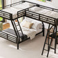 Twin over Full Bunk Bed with Loft Bed and Desk
