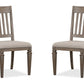 Lancaster - Dining Side Chair With Upholstered Seat (Set of 2) - Dovetail Gray