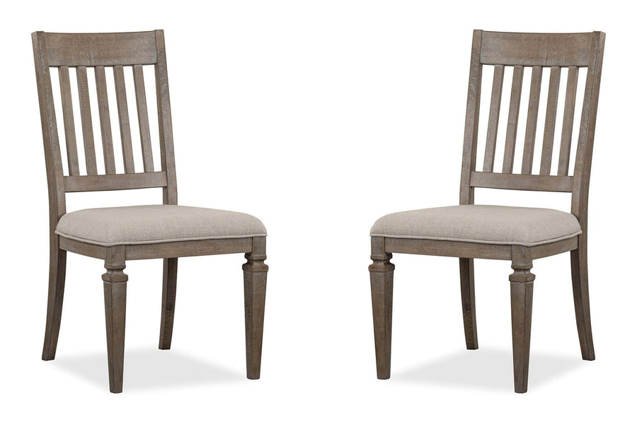 Lancaster - Dining Side Chair With Upholstered Seat (Set of 2) - Dovetail Gray