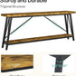 70.9" Extra Long Rustic Industrial Sofa Table