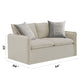 Upendo - Pattern Fabric 3 Pieces Living Room Set - Beige Yakety Yak Sand - view 5