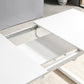 Square Extendable Dining Table with Metal Legs
