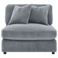 Cassidy Fog Upholstered Armless Chair