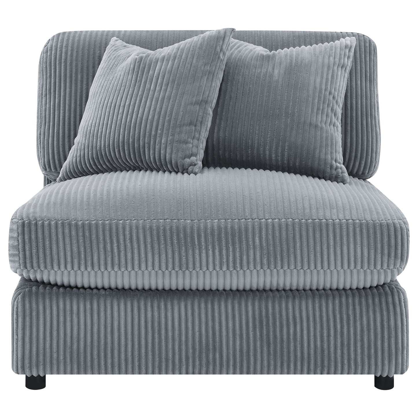 Cassidy Fog Upholstered Armless Chair
