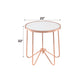 Alivia Frosted Glass & Rose Table