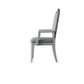 House Marchese - Arm Chair (Set of 2) - Two Tone Gray Fabric & Pearl Gray